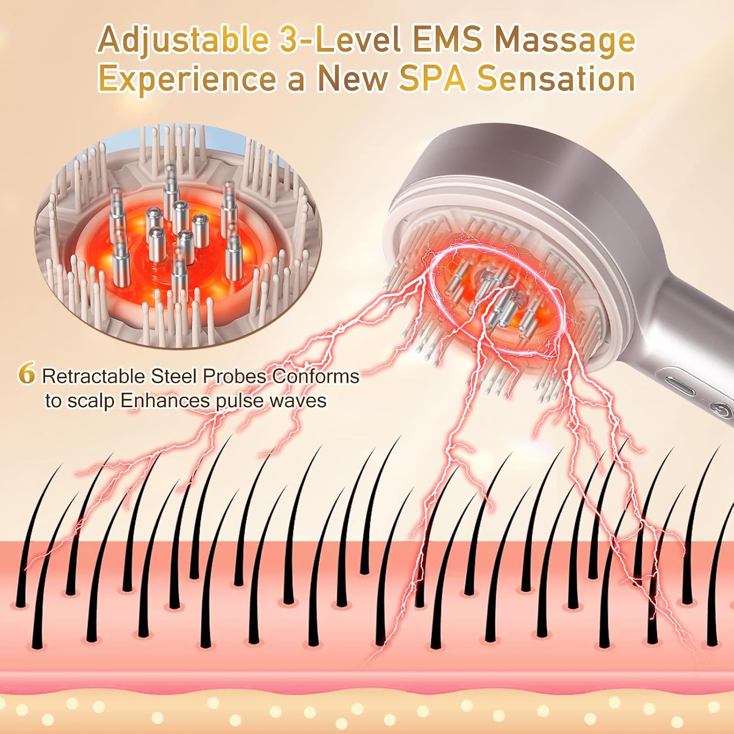 Red Light Scalp Massager Comb  - Scalp Massager Electric recension och pris