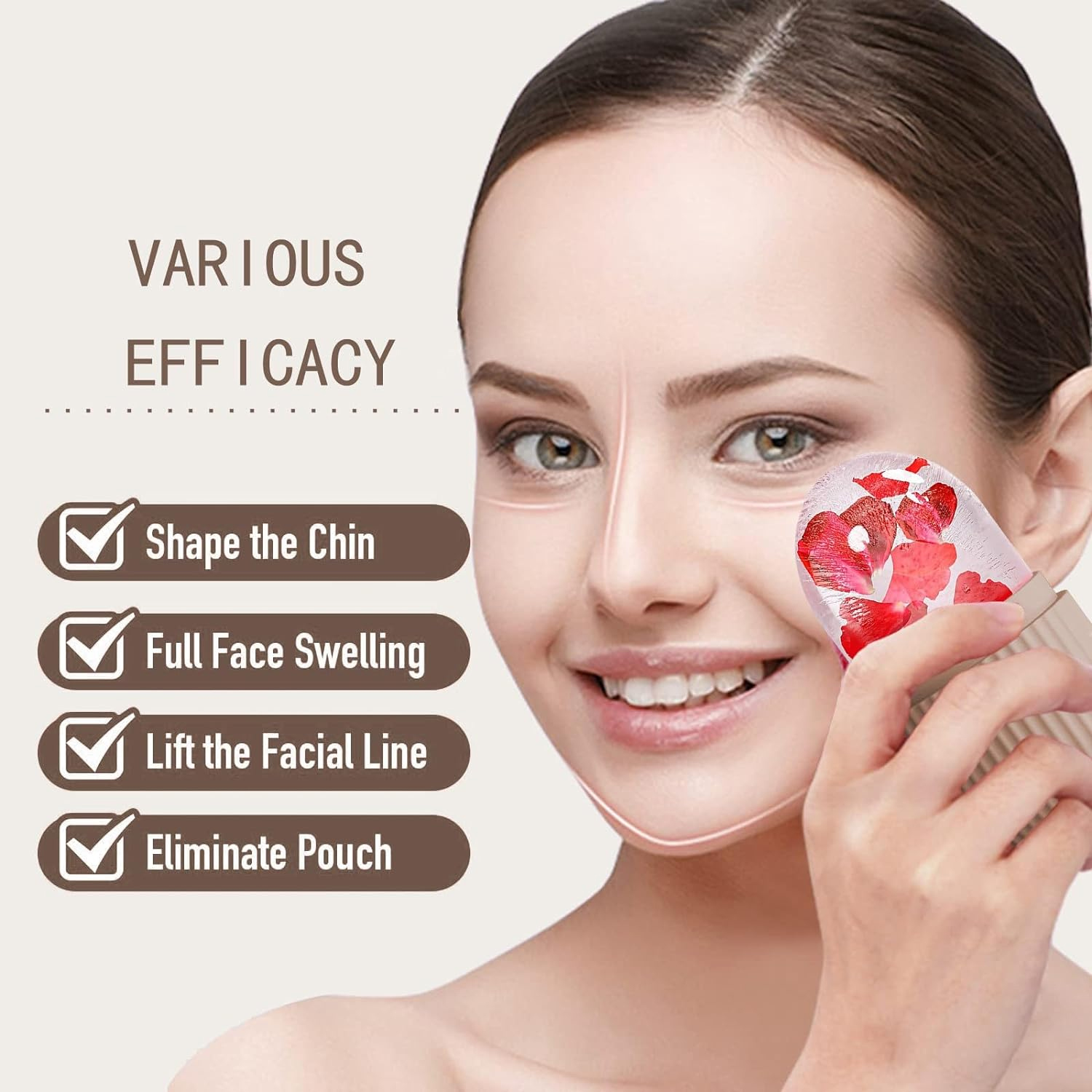 Facial Beauty Ice Roller And G - Ice Roller Face Cold recension och pris