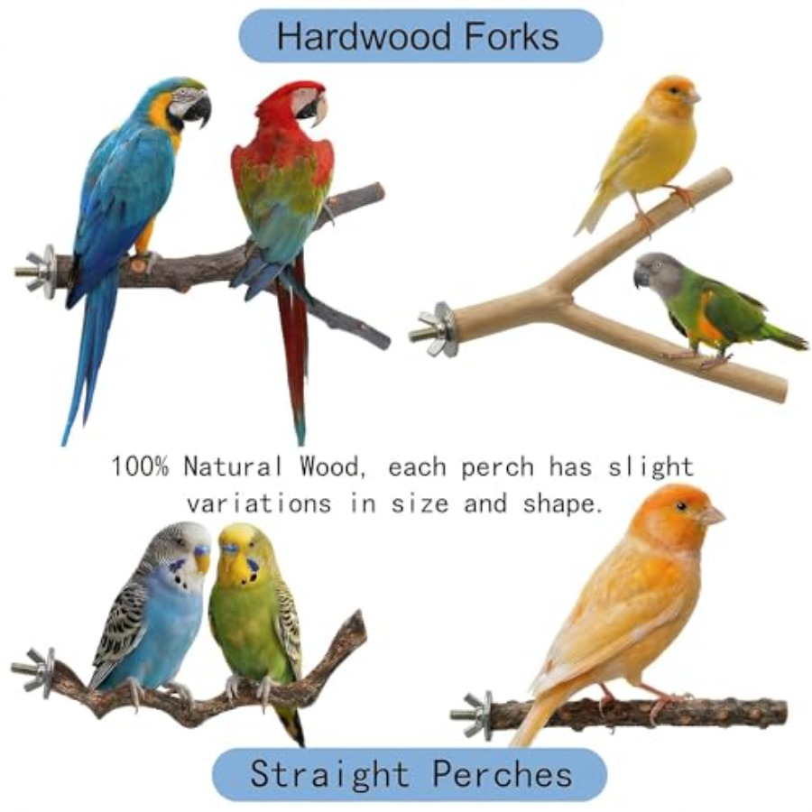 8PCS natural wood bird perches - Health & Wellness Quotes Inspirational recension och pris
