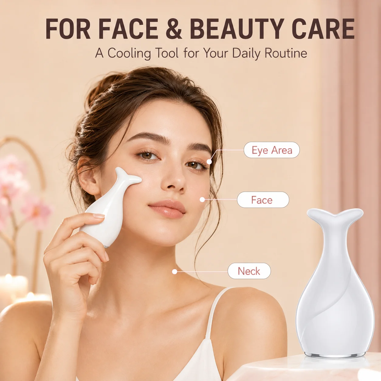 Fish Tail Ice Roller Facial Ma - Ice Roller Face Cold recension och pris